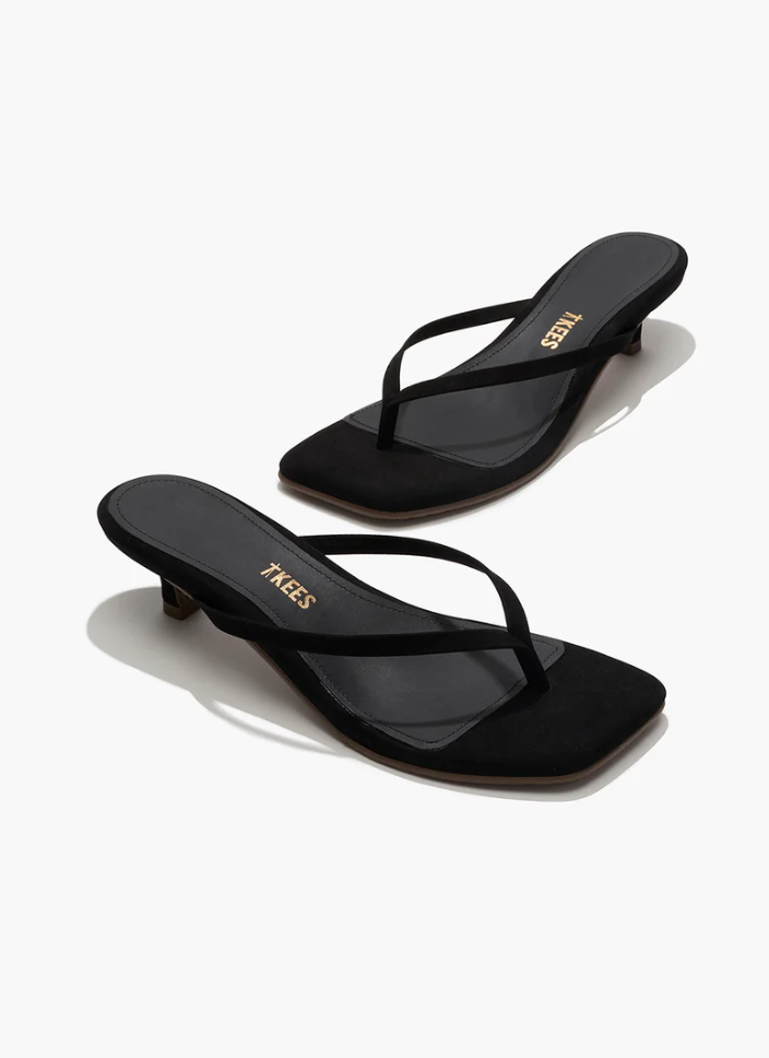 Square Toe Julia Suede In Black