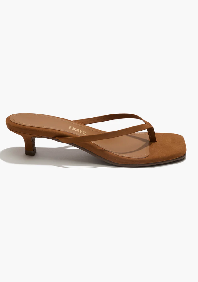 Square Toe Julia Suede In Camel