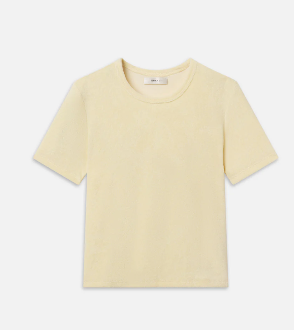 Vintage Baby Tee in Lemon
