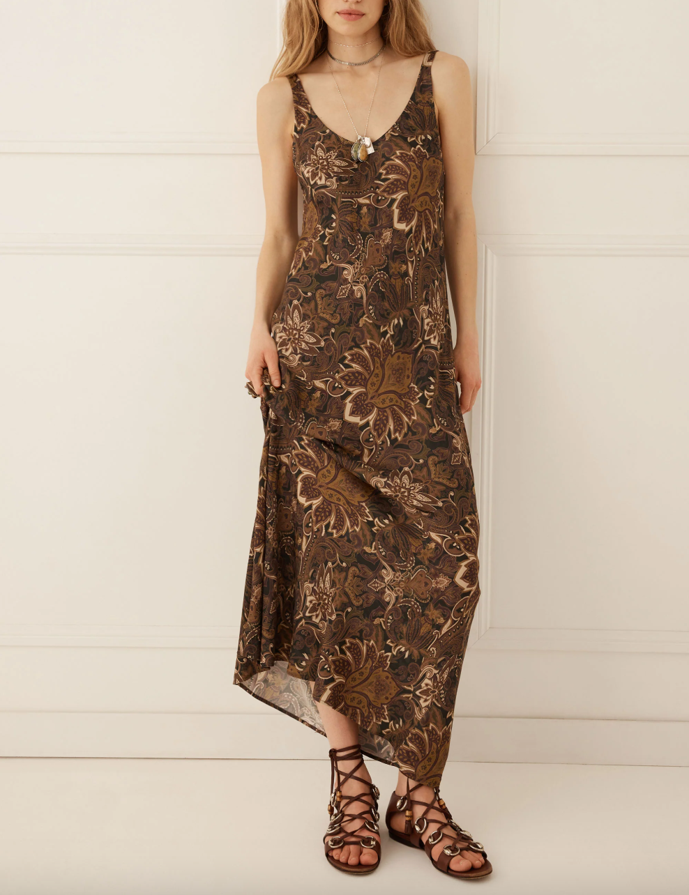 Damask Bias Dress