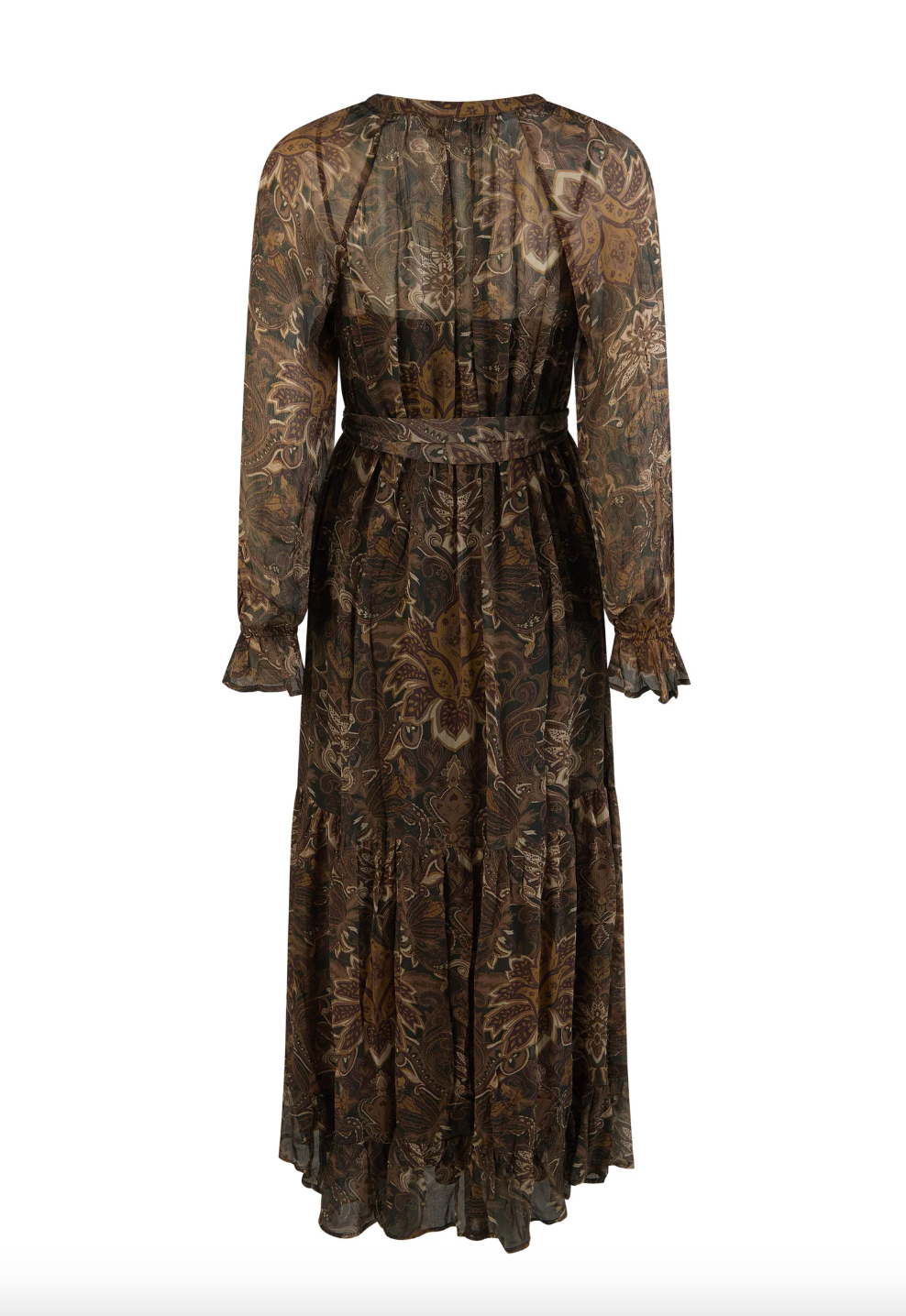 Damask Button Through Gown