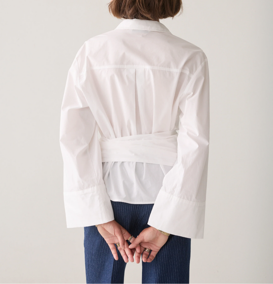 Wrap Blouse In White