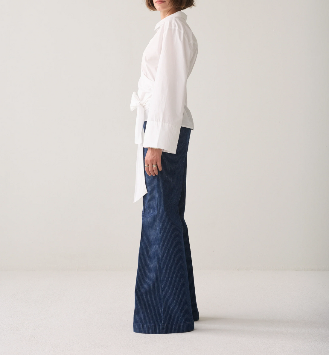 Wrap Blouse In White