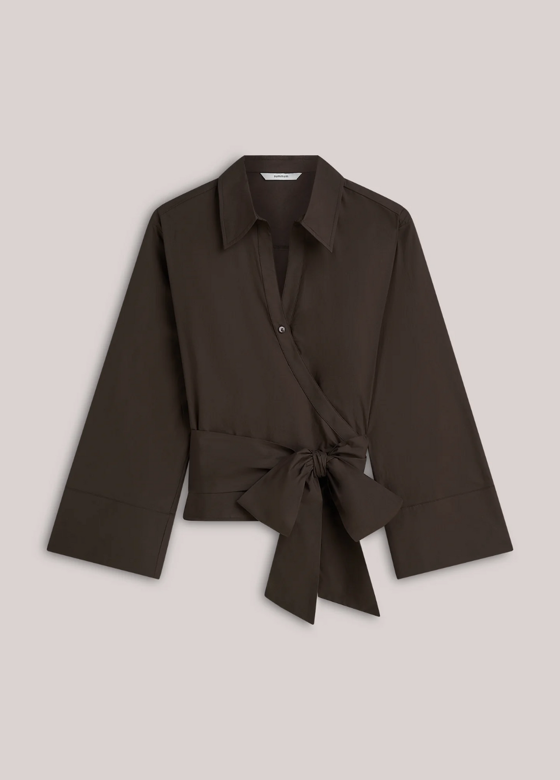 Wrap Blouse In Chocolate