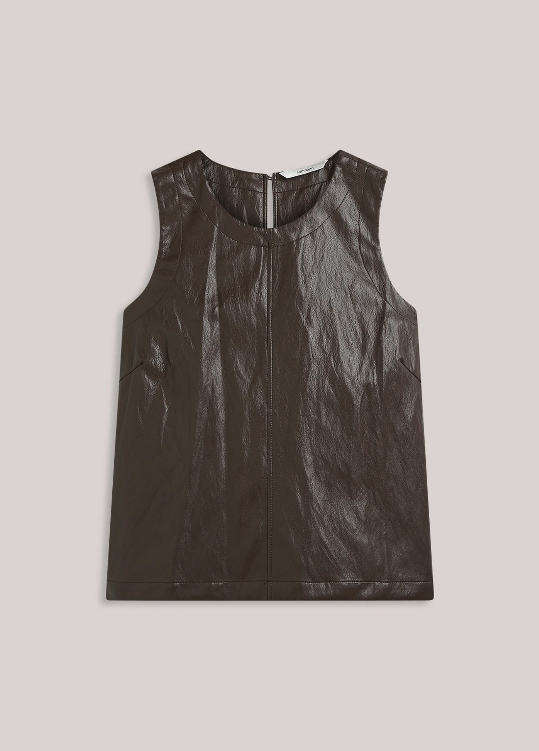 Faux Leather Top