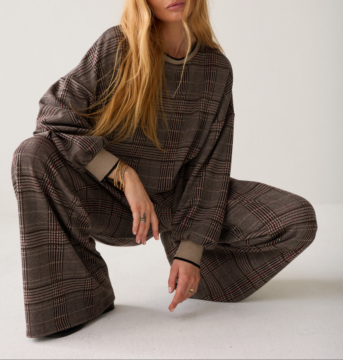 Plaid Sweatshirt