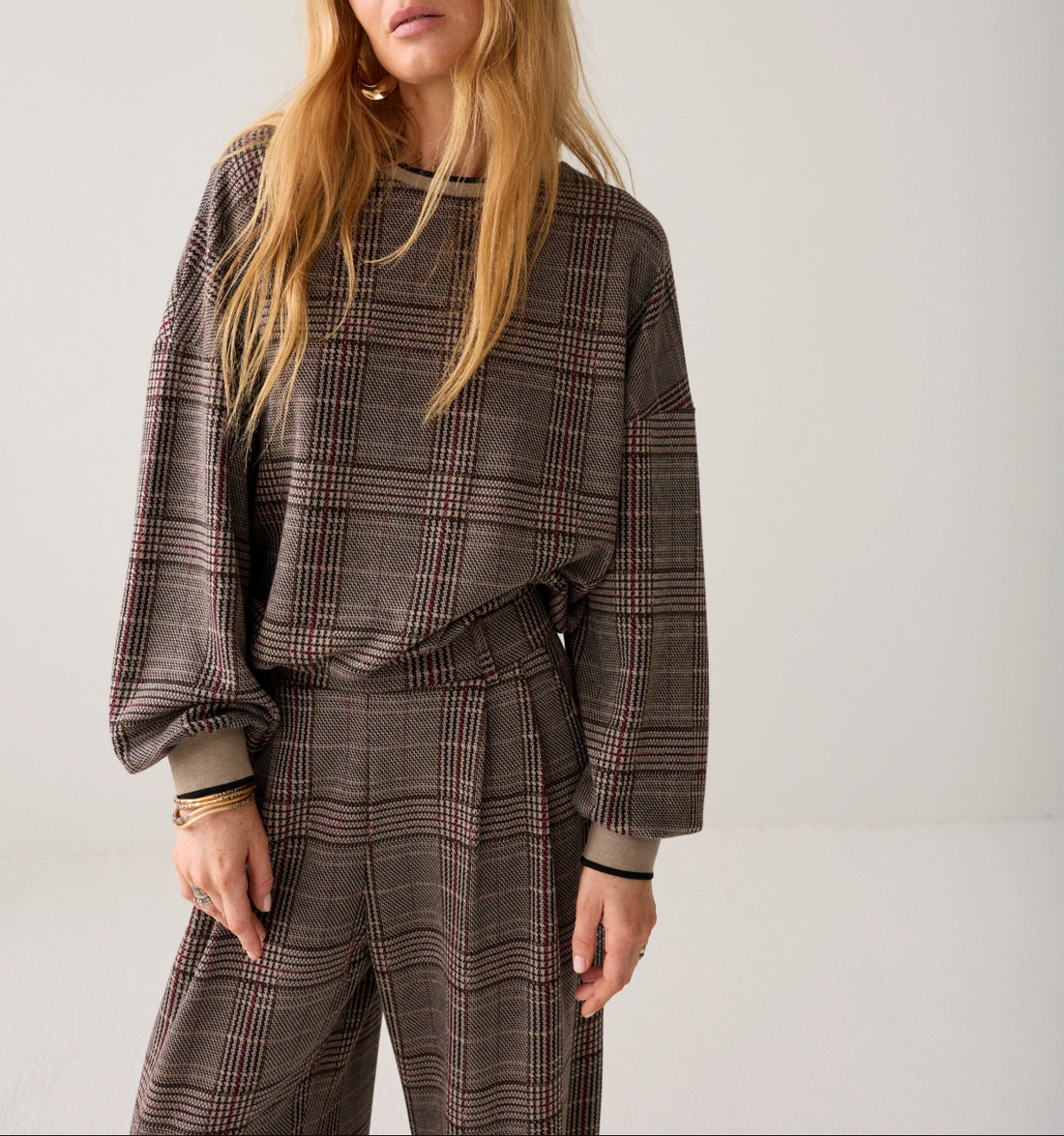 Plaid Sweatshirt