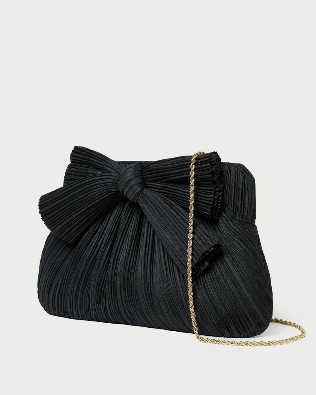 Rayne Pleated Bow Clutch