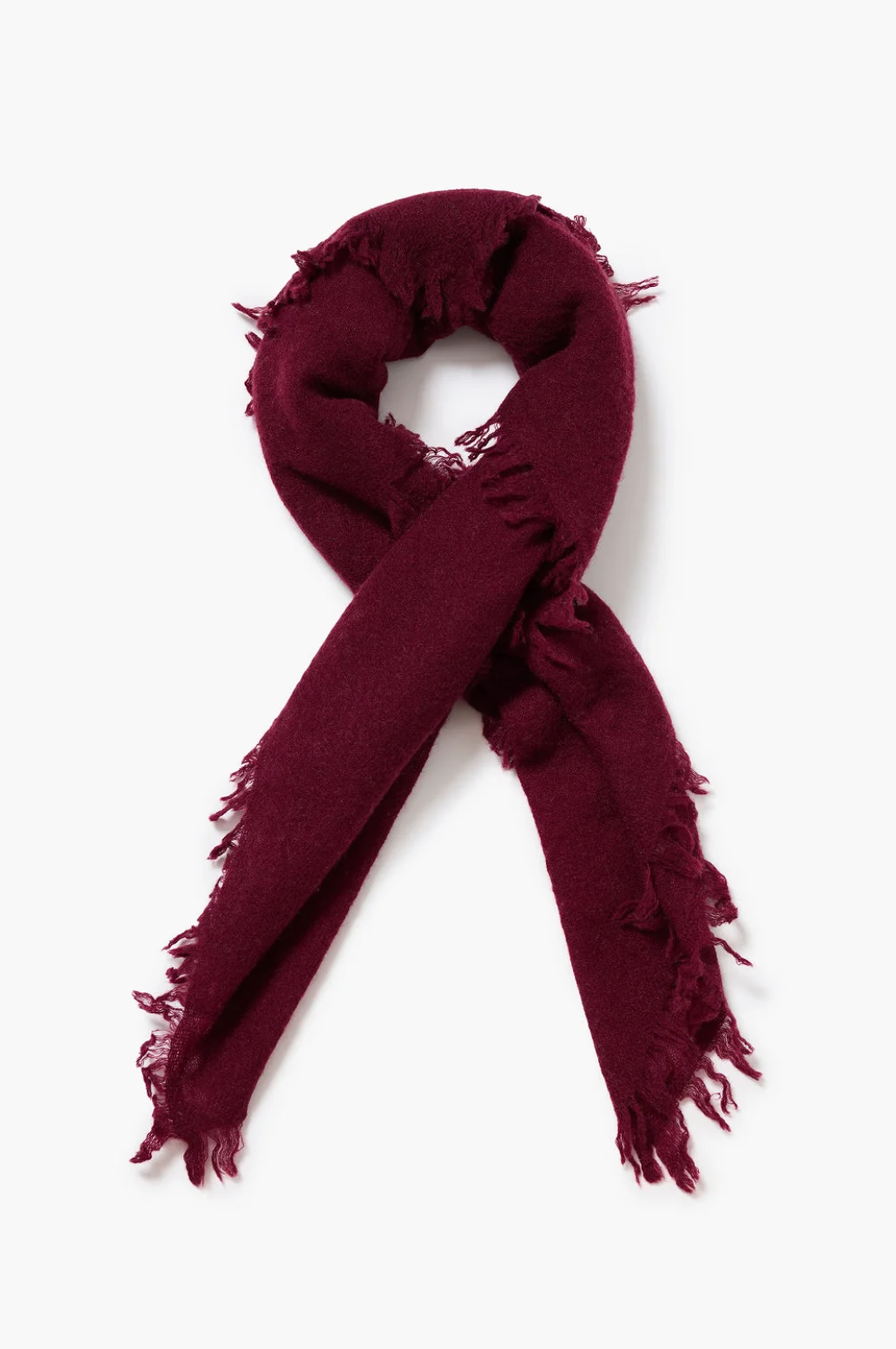 Micro Cashmere Scarf in Tawny Port