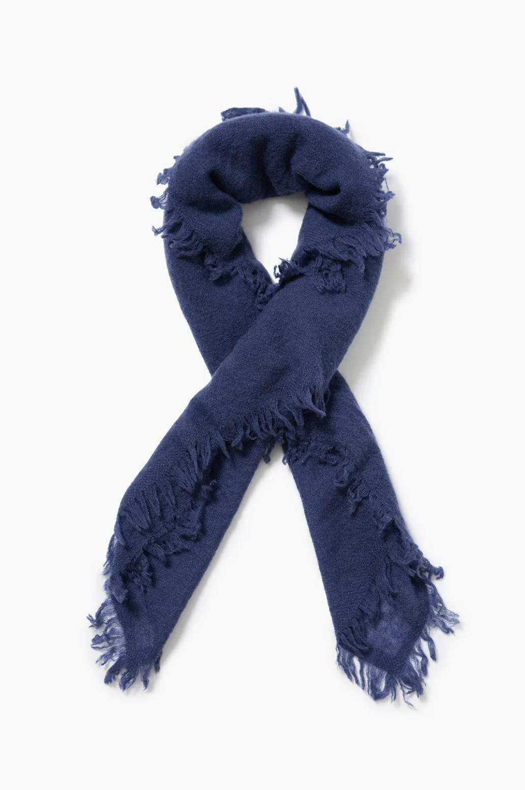 Micro Cashmere Scarf in Vintage Blue