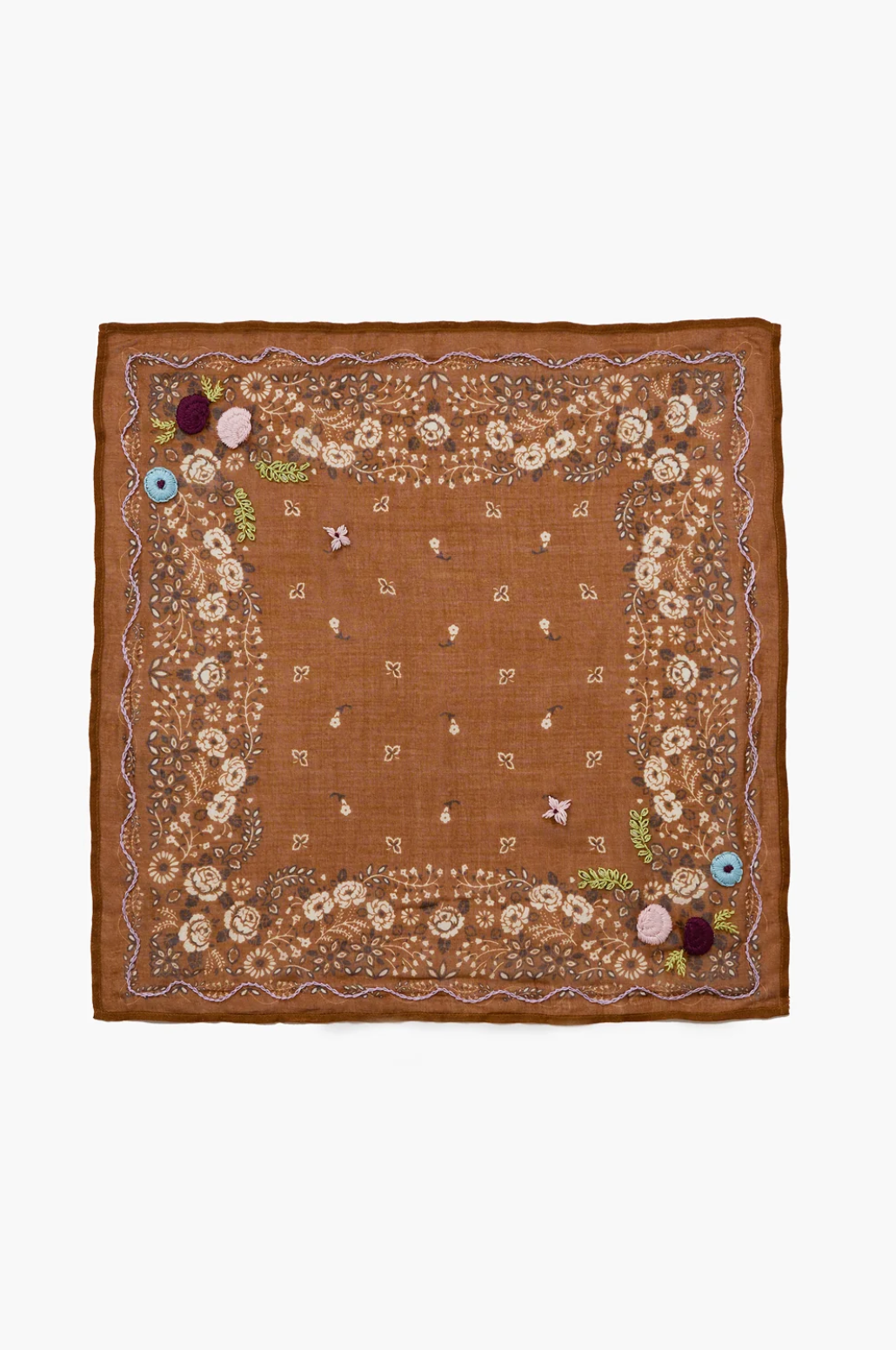 Floral Bandana in Hide