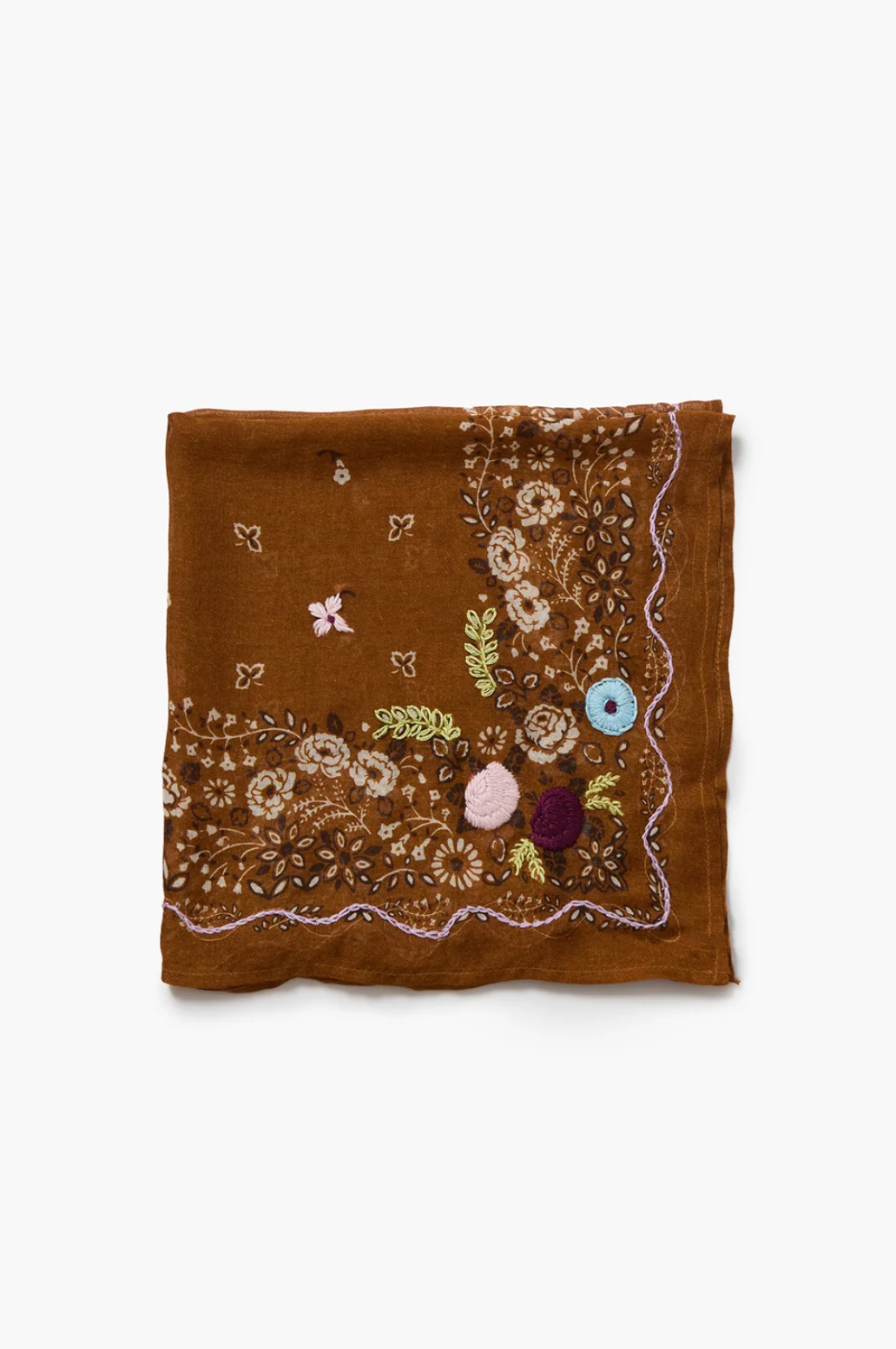 Floral Bandana in Hide