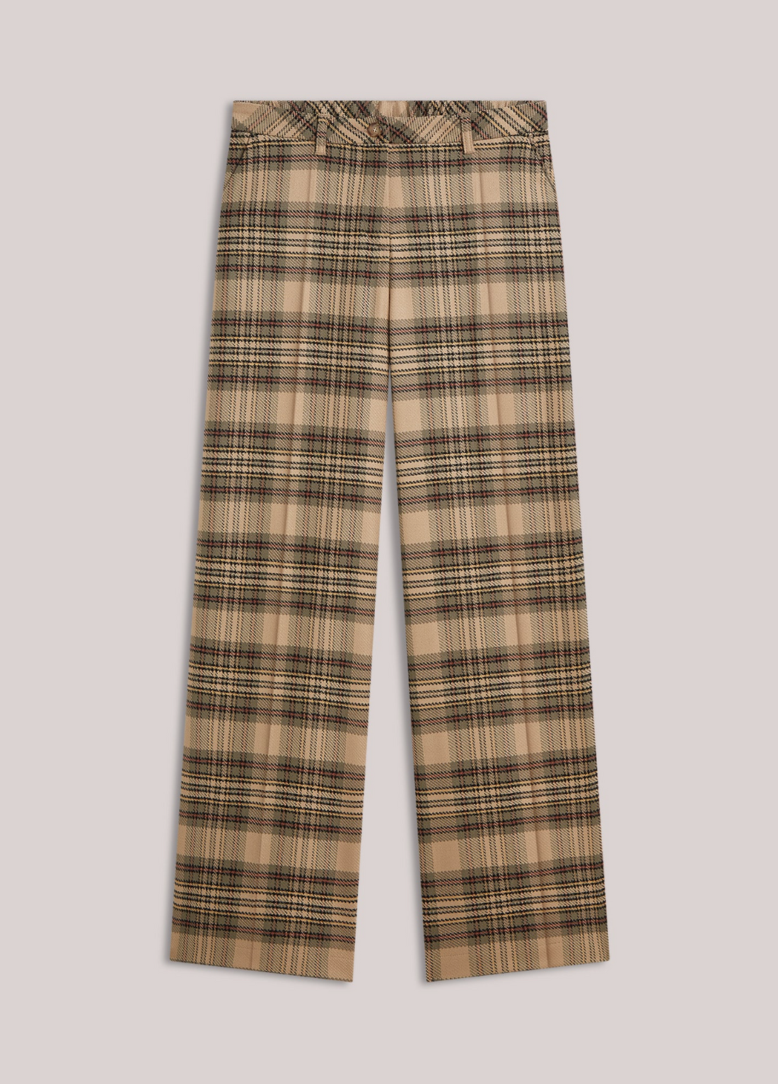 Wide Check Trouser
