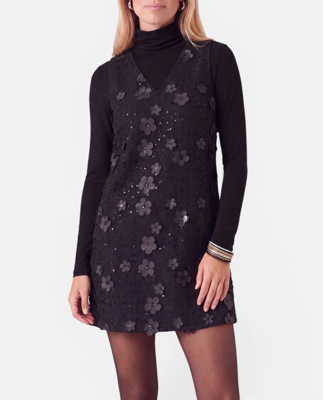 Nero V Neck Dress