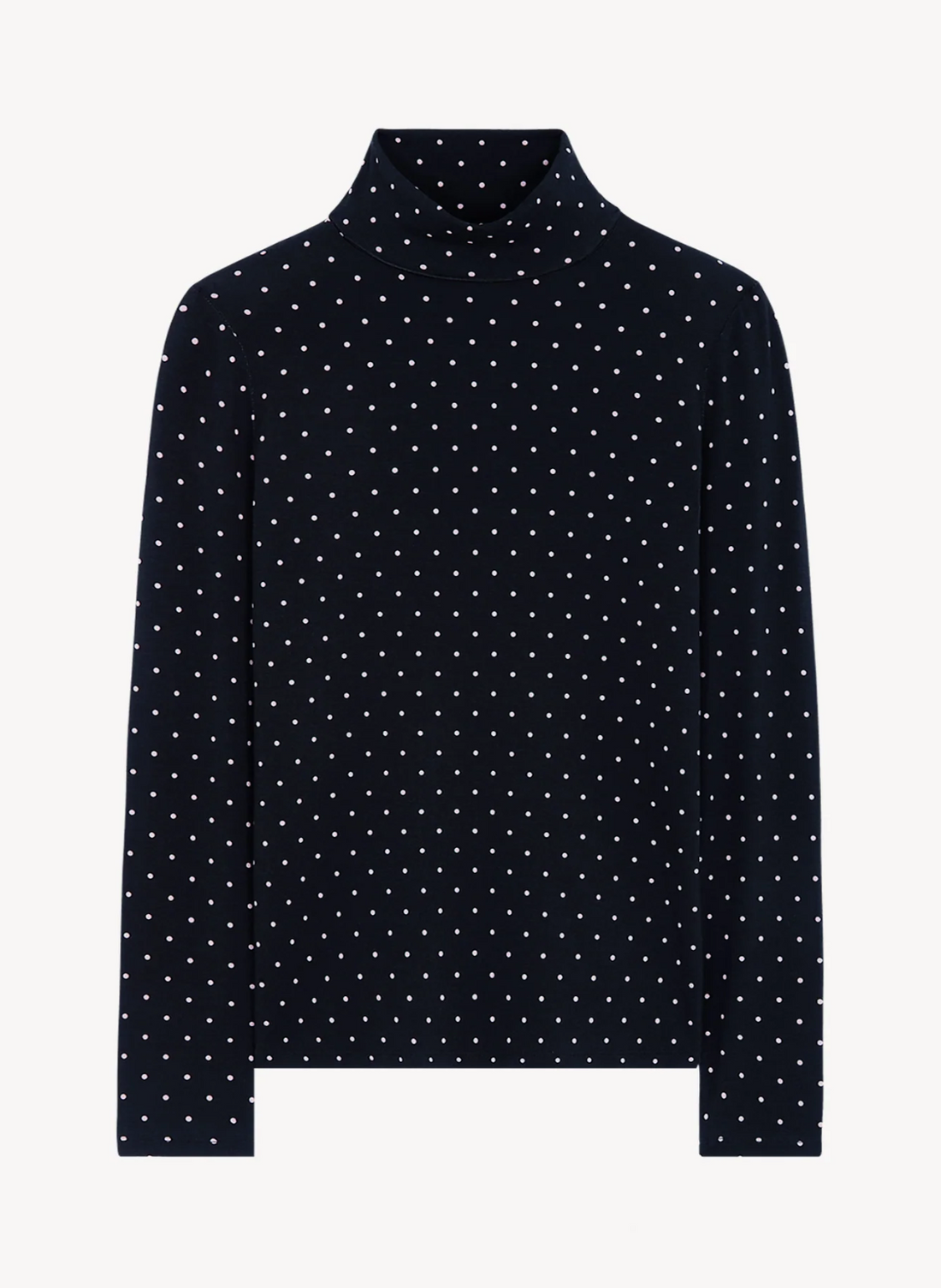 Long Sleeve Dot Turtleneck