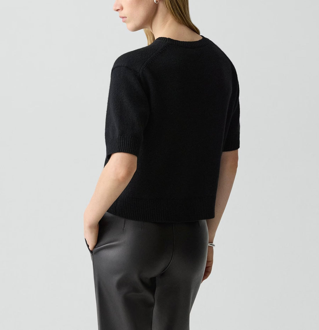 Cropped Cashmere Top
