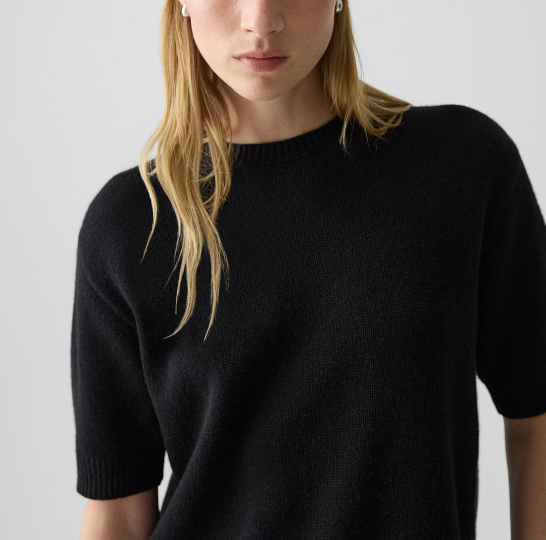 Cropped Cashmere Top