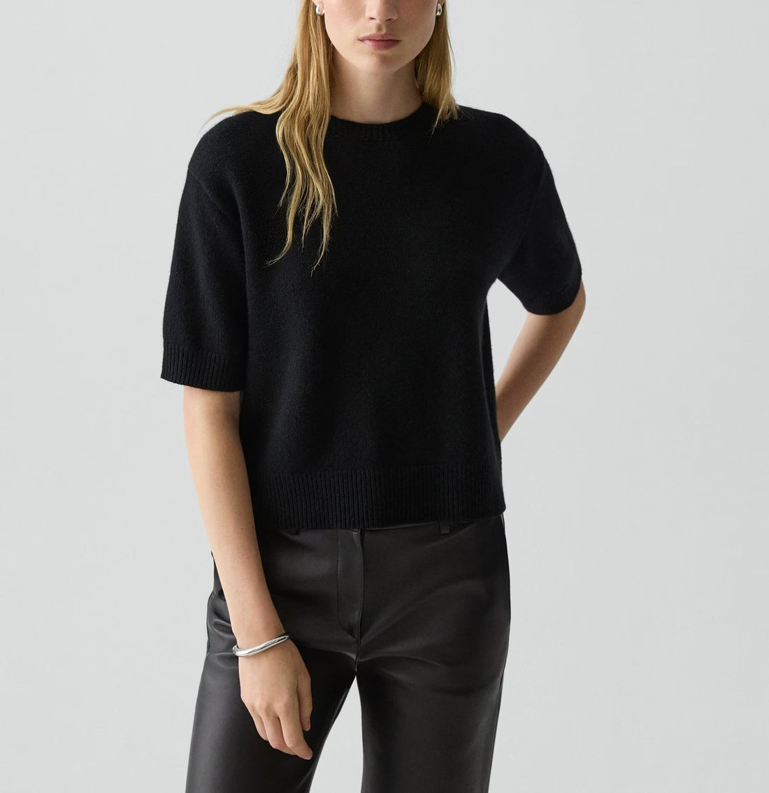 Cropped Cashmere Top