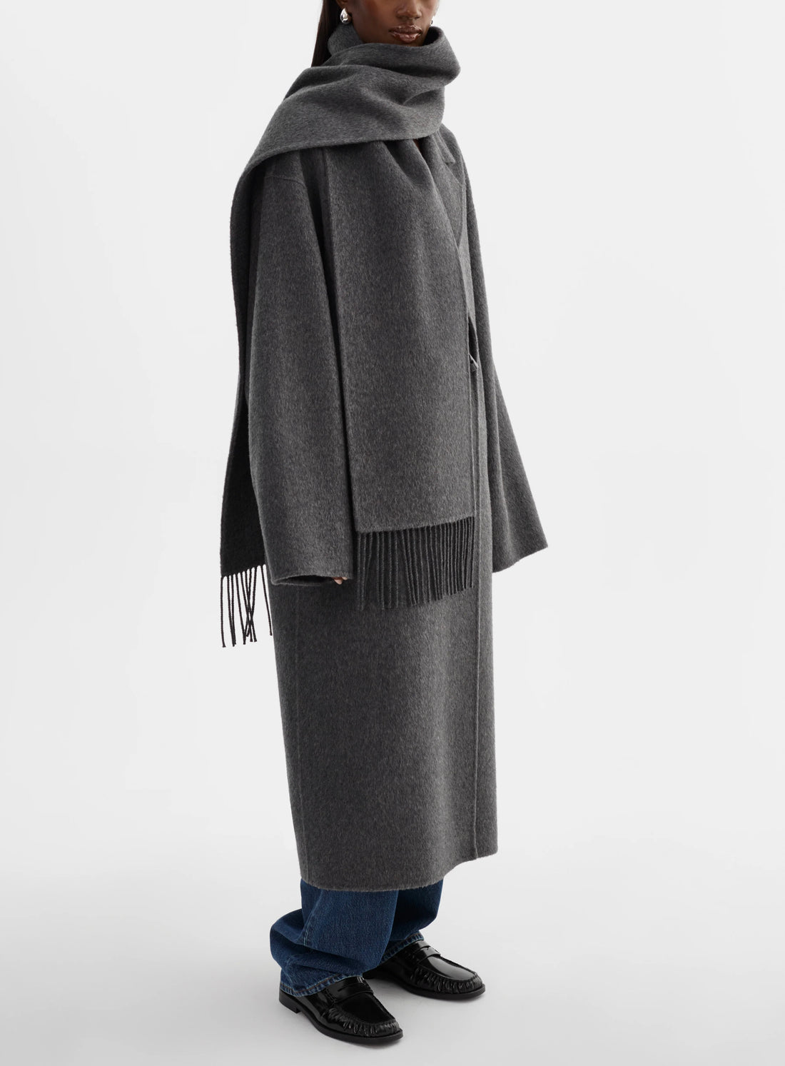 Twila Coat With Scarf