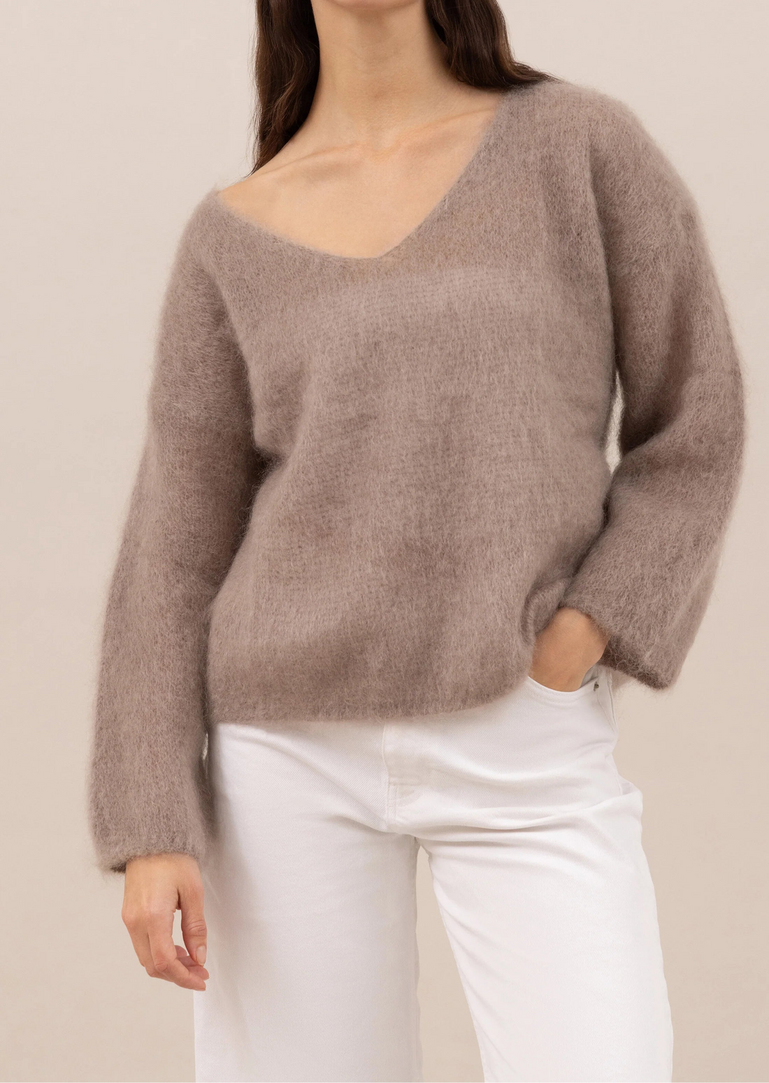Tess Sweater in Taupe