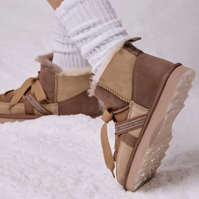 Blurred Mirco Patchwork Boot