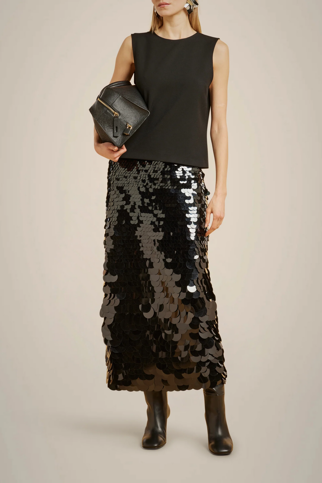 Sequin Maxi Skirt