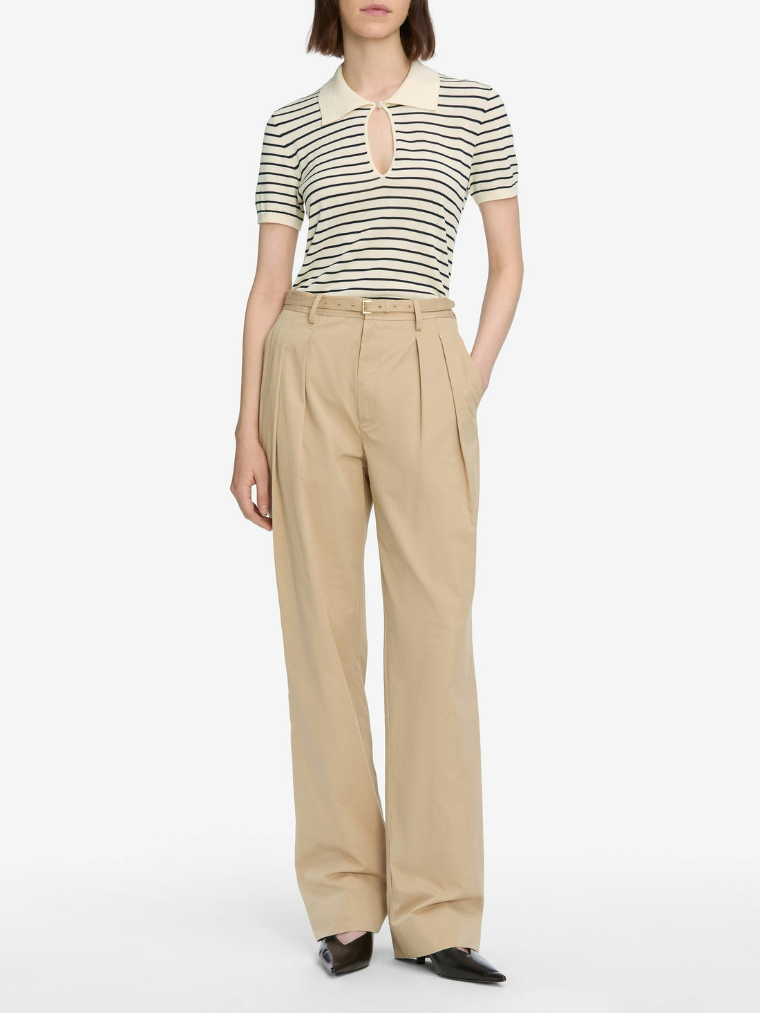 The Keyhole Polo Top