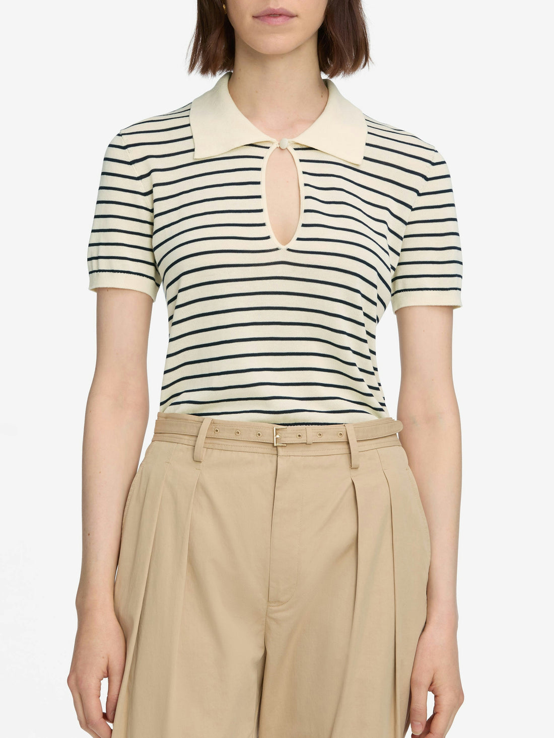 The Keyhole Polo Top