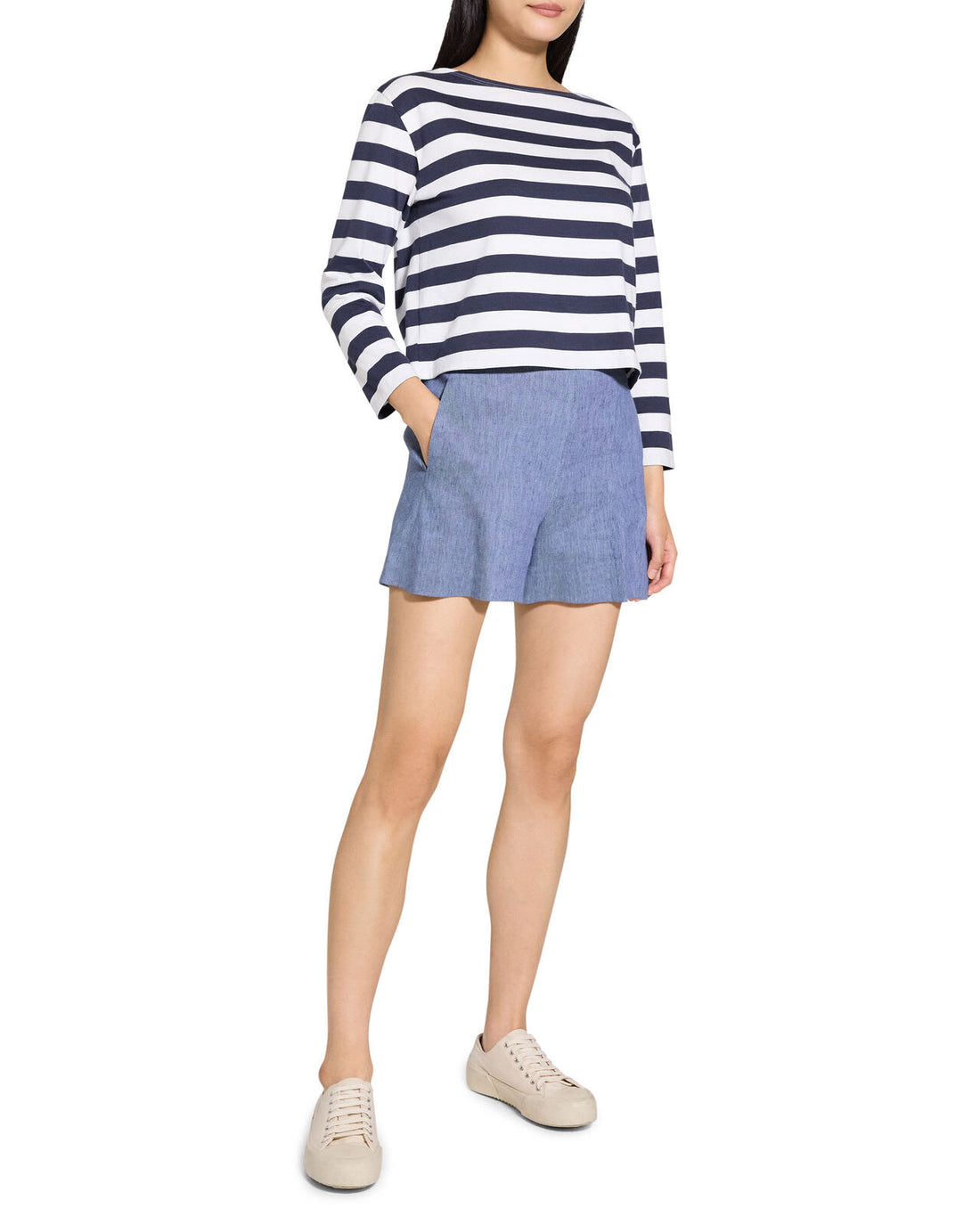 Stripe Boatneck Tee