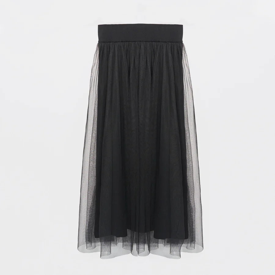 Gathered Skirt w/ Tulle