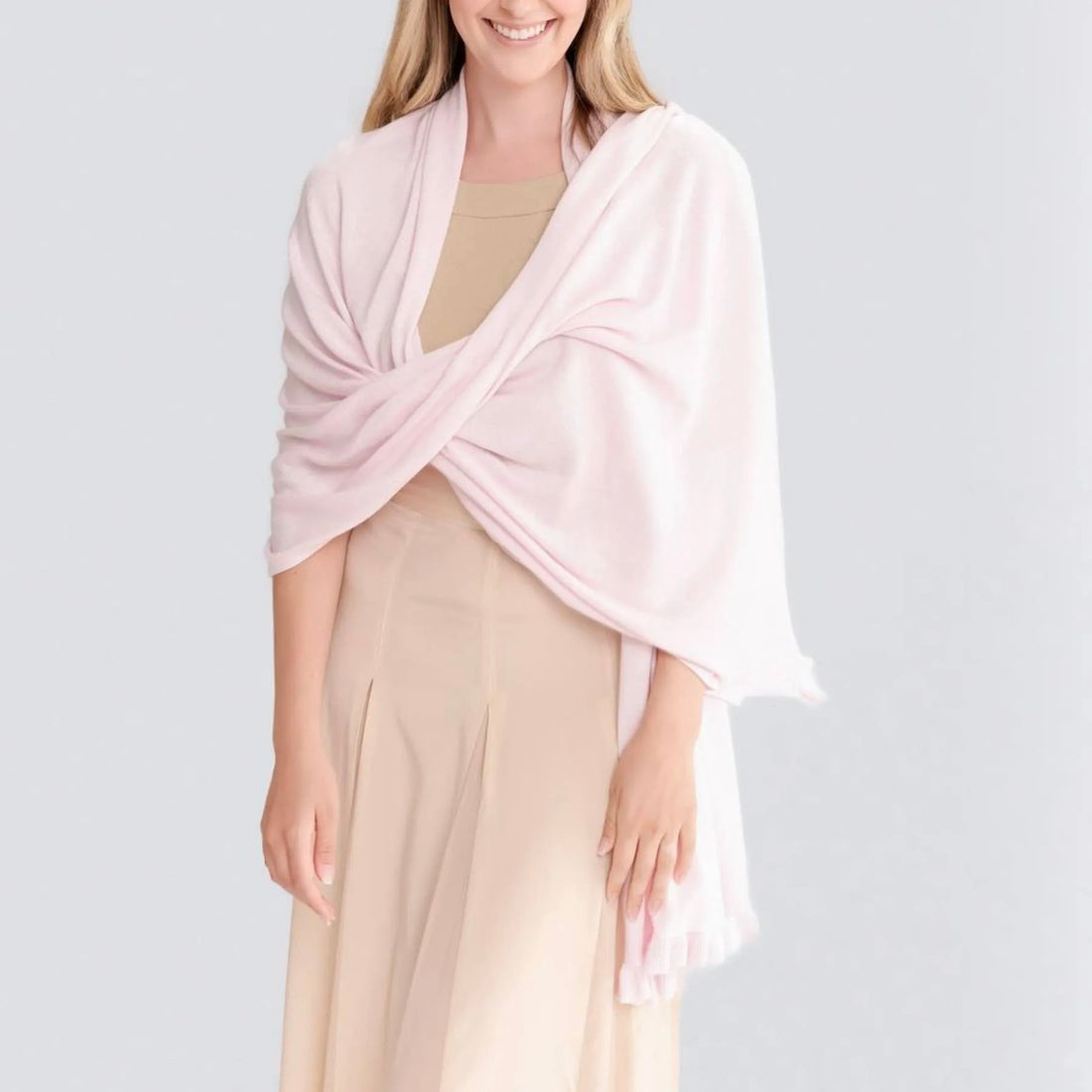 Ruffle Trim Mini Travel Wrap