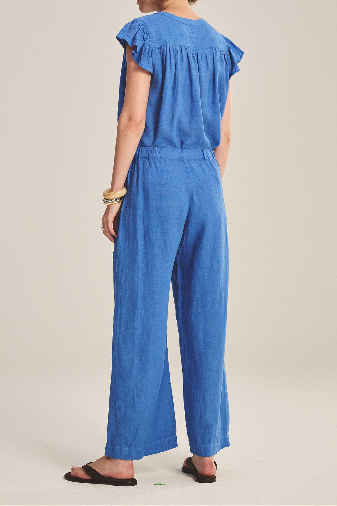 Lola Linen Pant In Blue