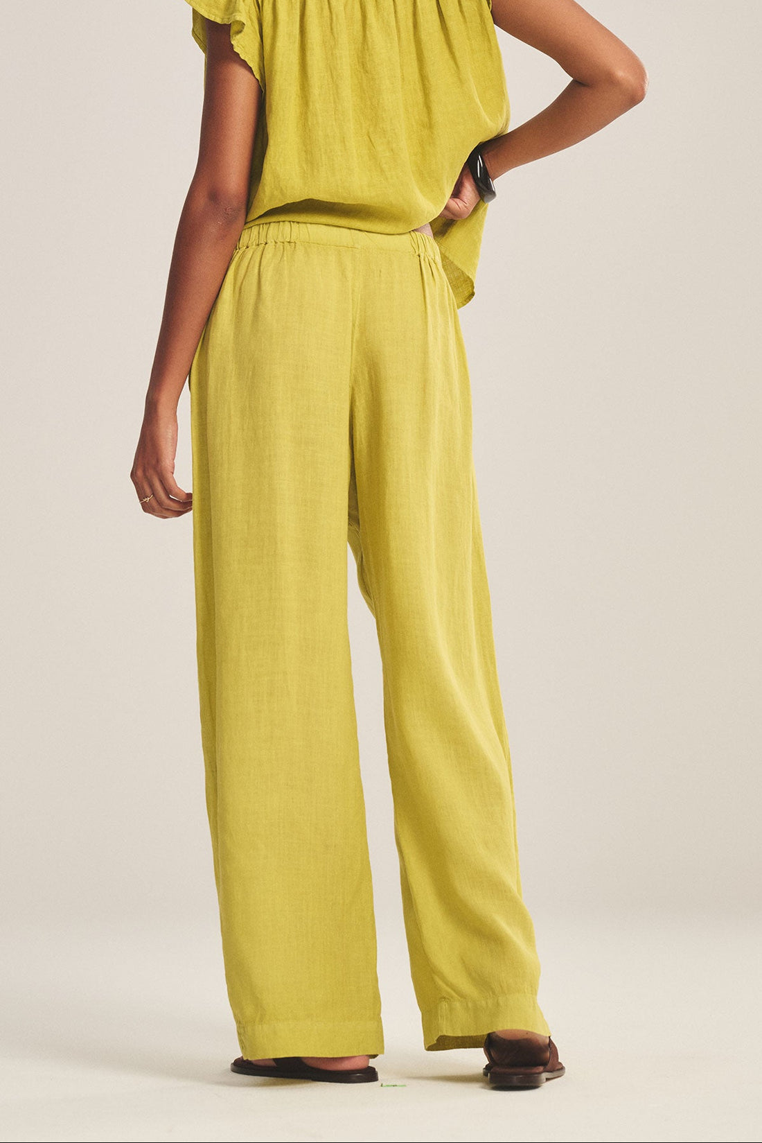 Lola Linen Pant In Citron
