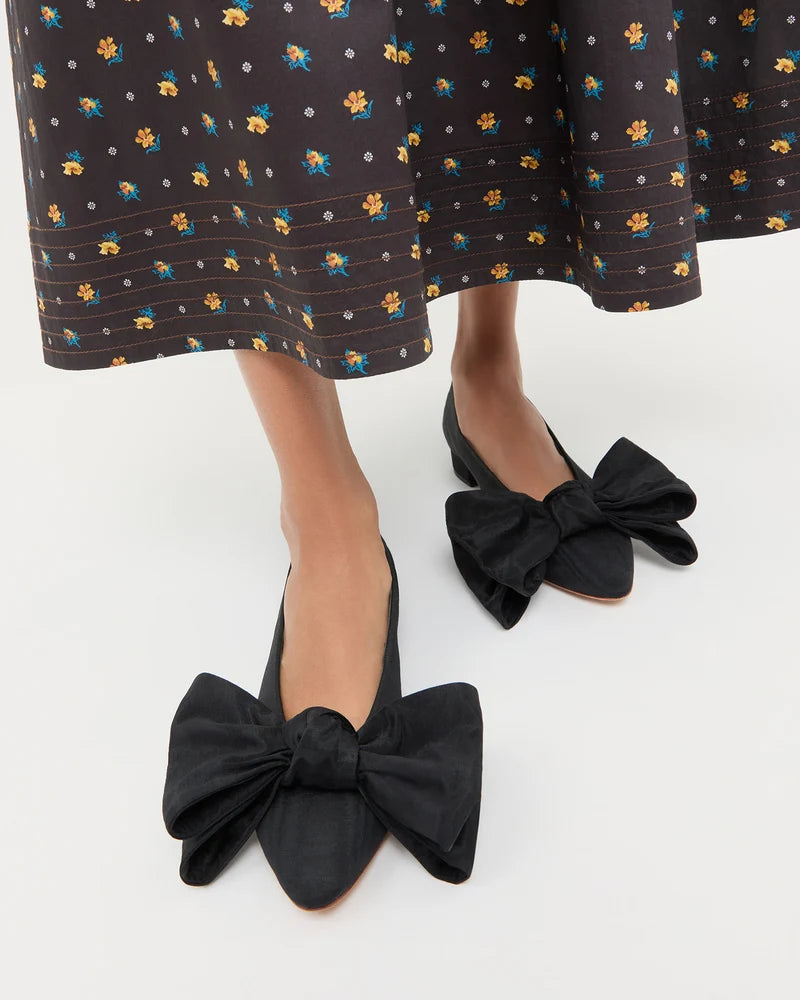 Noa Bow Flat In Black