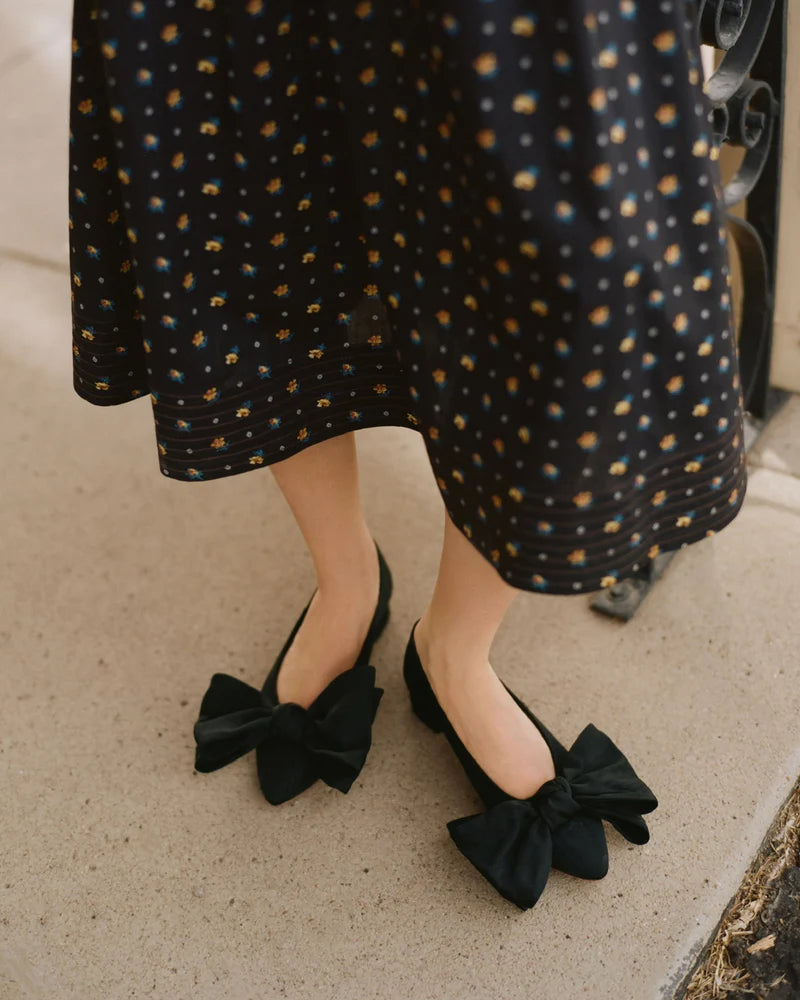 Noa Bow Flat In Black