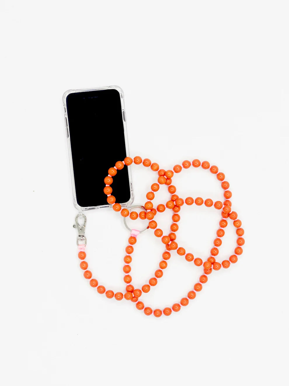 Phone Necklace Orange-Rose