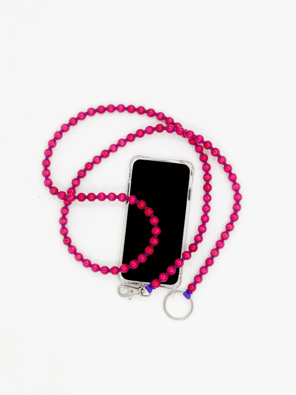 Phone Necklace Pink-Purple