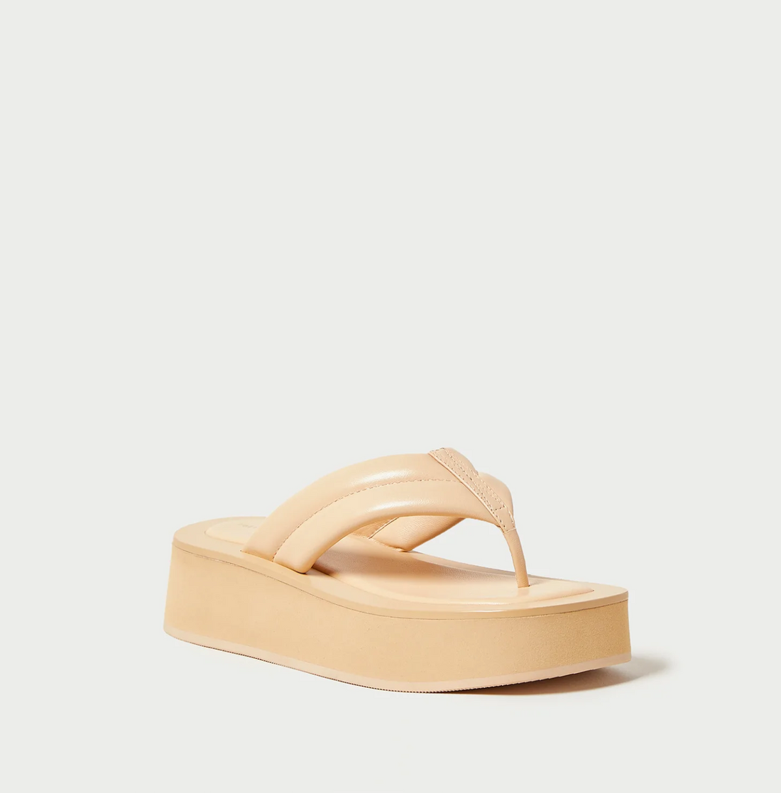 Teddy Platform Thong Sandal