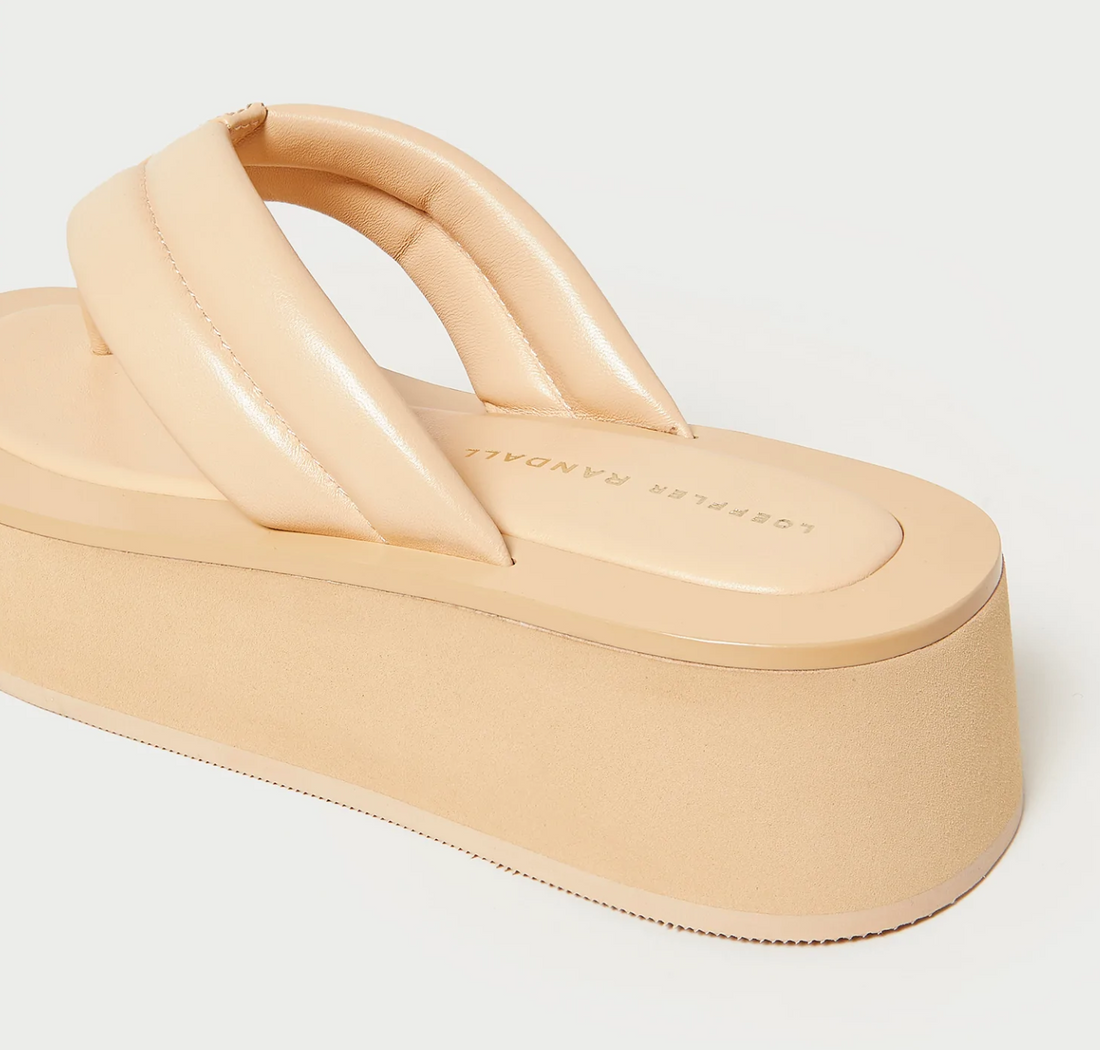 Teddy Platform Thong Sandal