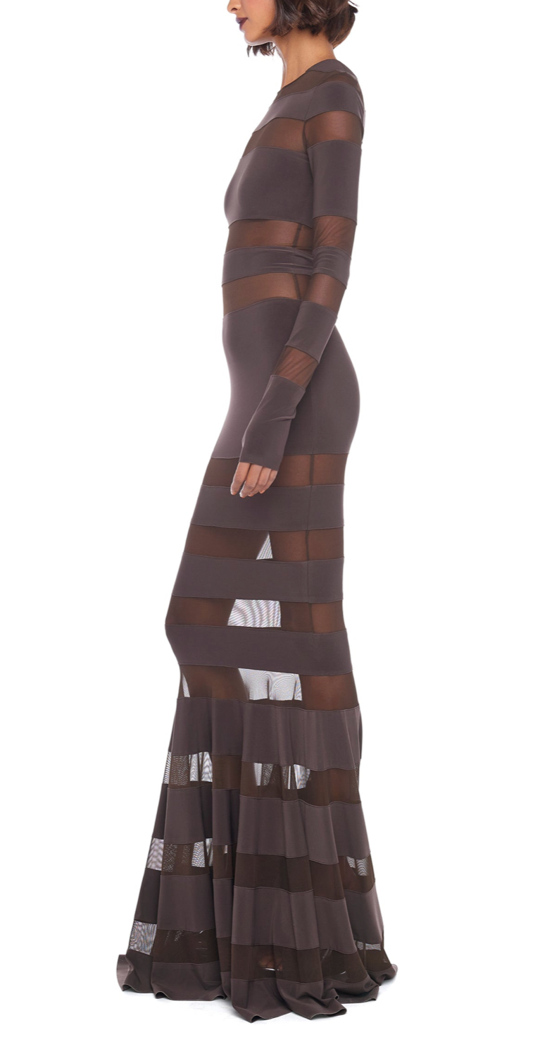 Spliced Dress Fishtail Gown