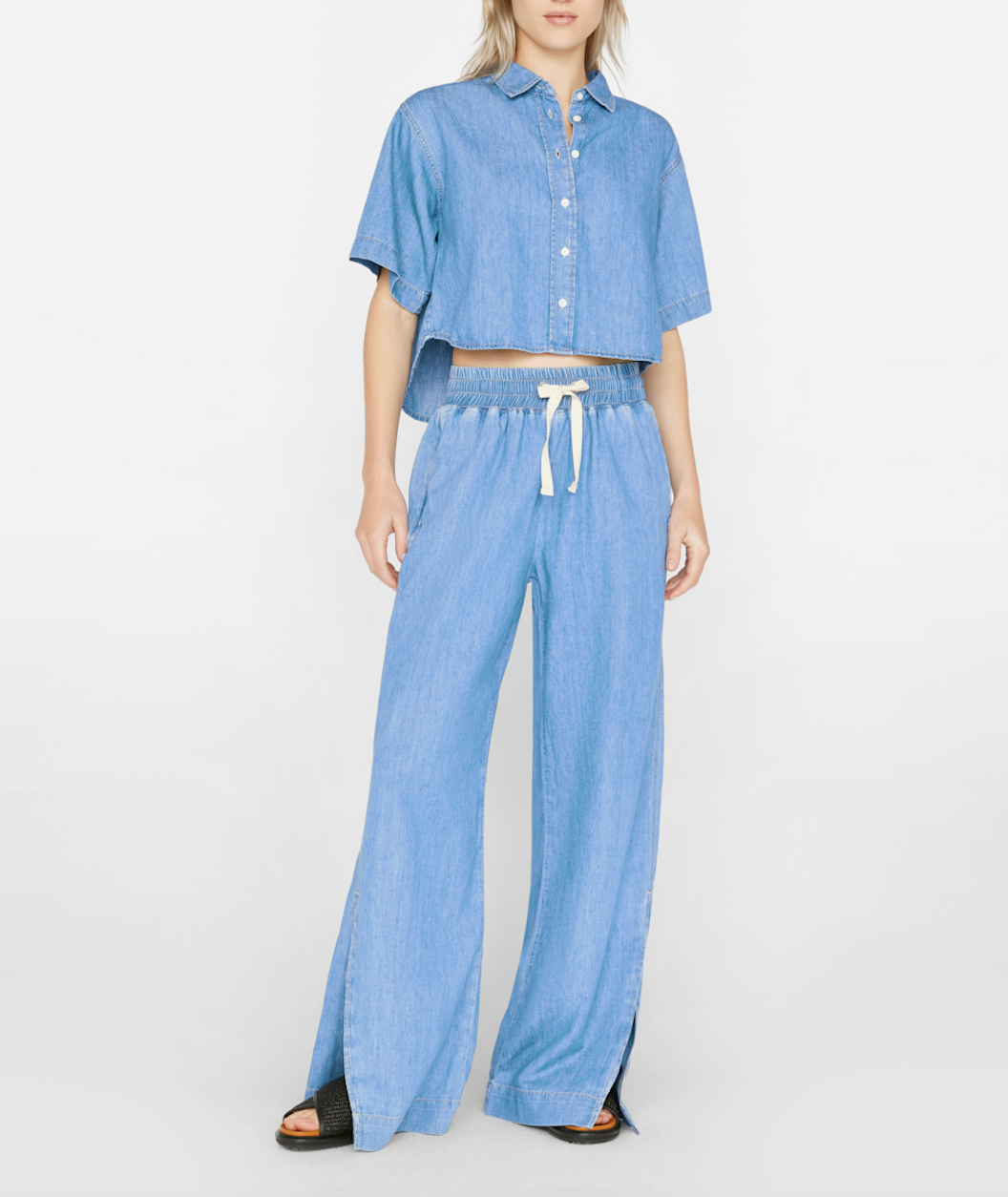 Drawstring Lounge Denim Pant