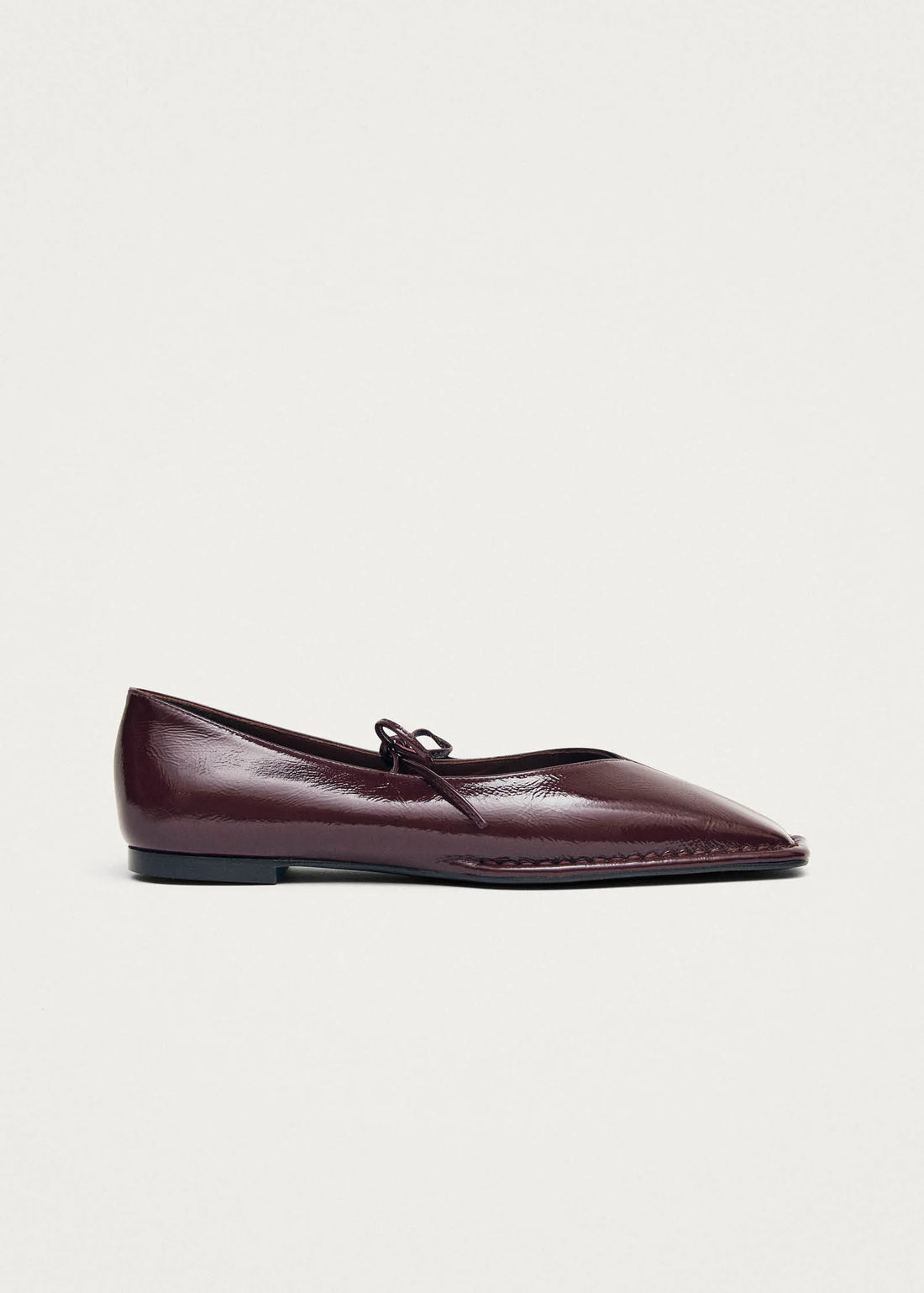 Sway Burgundy Leather Ballet Flat