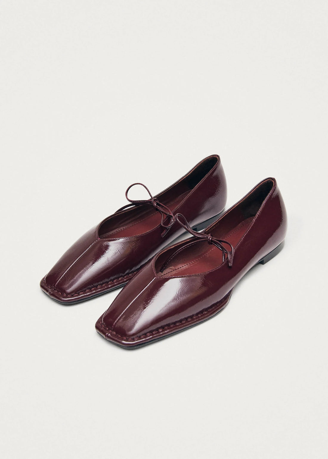 Sway Burgundy Leather Ballet Flat