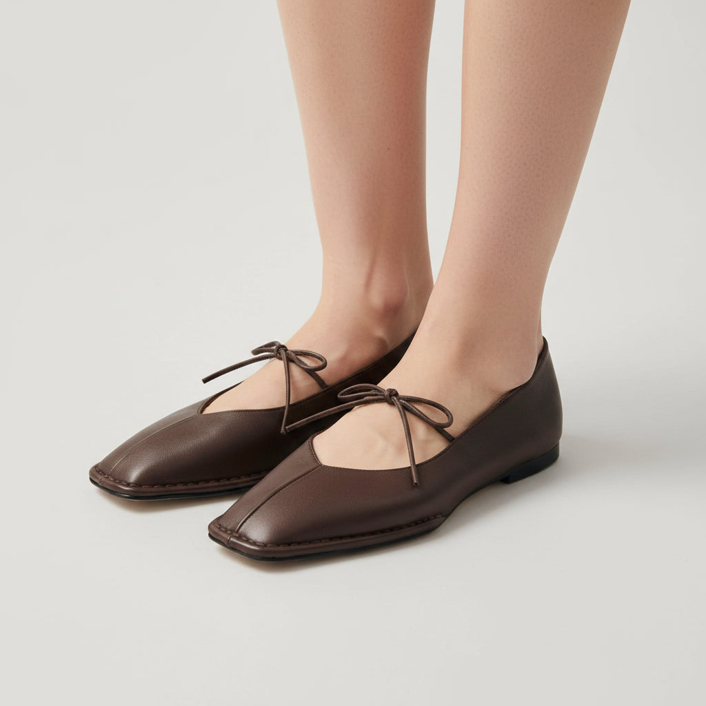 Sway Ballet Flats In Chestnut