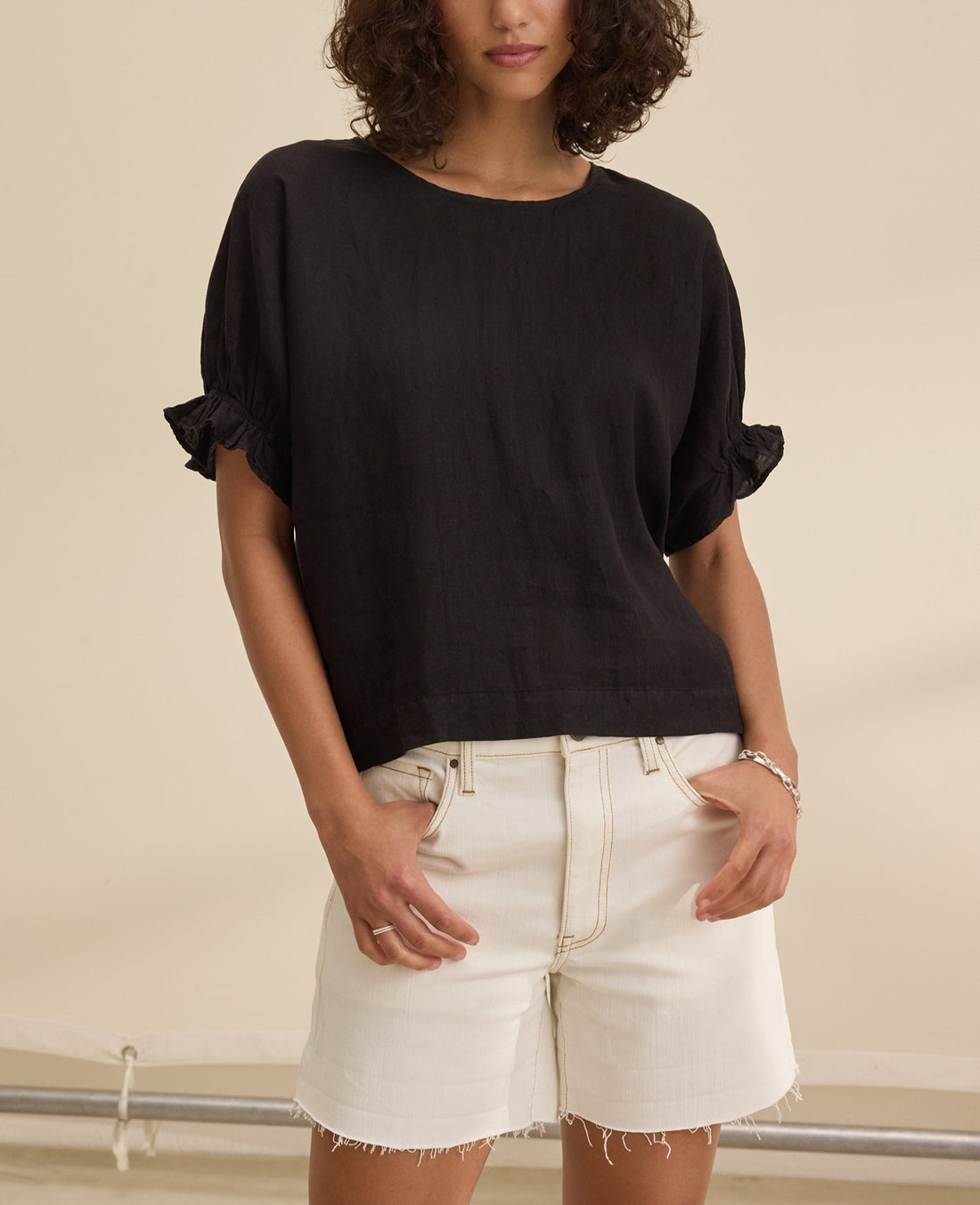 Emily Woven Linen Top