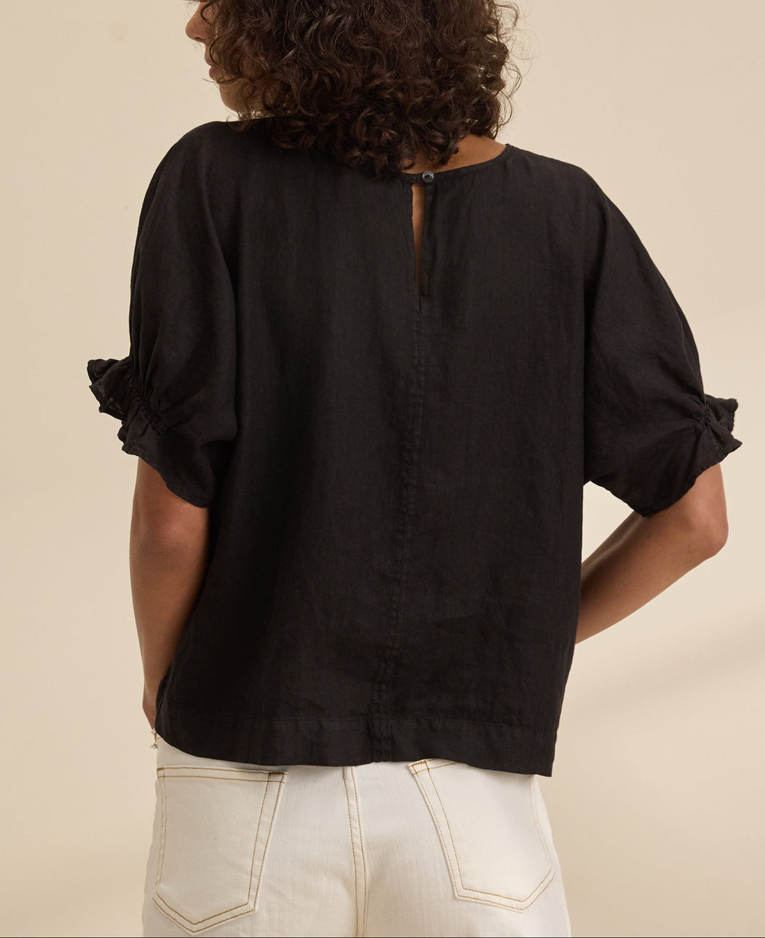 Emily Woven Linen Top