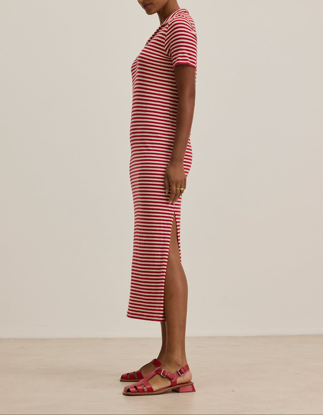 Khan Yarn Dye Jersey Stripe Dress